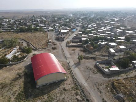 بخشی از سالن ورزشی دالخانی براثر سیل آسیب دید