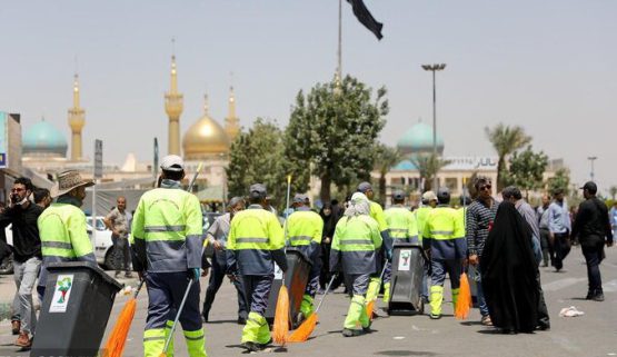 فعالیت۵۵۰پاکبان برای نظافت رینگ۴۰۰حرم امام راحل/به‌کارگیری۲۰دستگاه خودرو برای جمع‌آوری پسماند