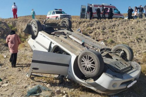 واژگونی خودرو در جاده سوهان طالقان ۲ مصدوم برجا گذاشت