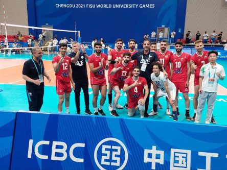 تیم والیبال دانشجویان ایران برابر هند به پیروزی رسید