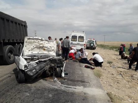 حادثه برای سمند در جاده دامغان_دیباج/ یک نفر جان باخت