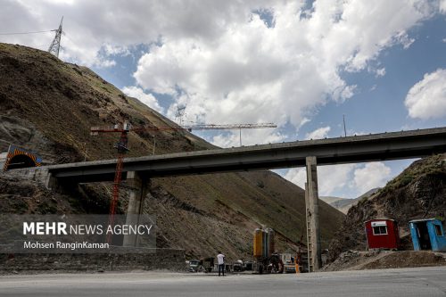 مراحل نهایی آماده سازی مسیر رفت فاز ۲ آزادراه تهران شمال