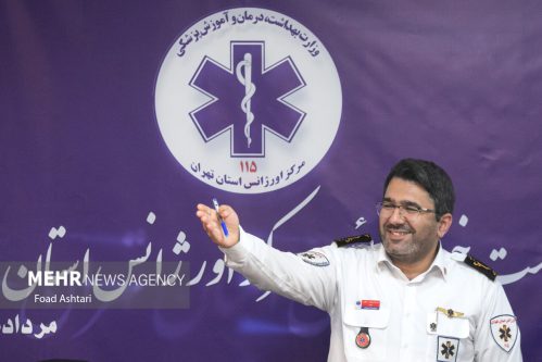 نشست خبری رئیس مرکز اورژانس تهران