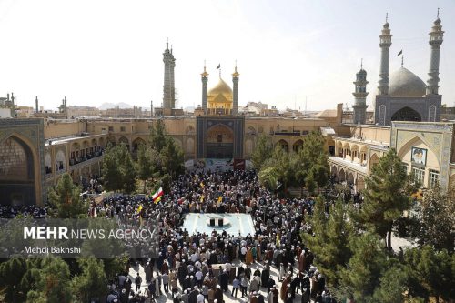 اجتماع حوزویان در حمایت از جبهه مقاومت و فلسطین در قم