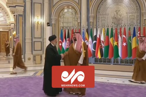 استقبال بن سلمان از رئیسی