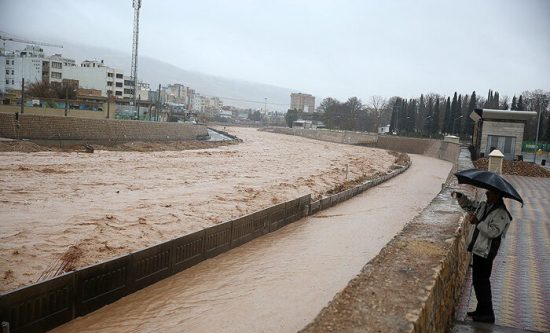 خروش آب در رودخانه‌های فصلی استان فارس