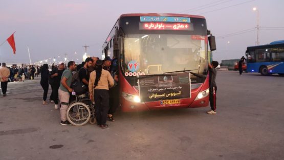 خدمات‌رسانی ۹۰ دستگاه اتوبوس شهرداری شیراز به زائران در شلمچه