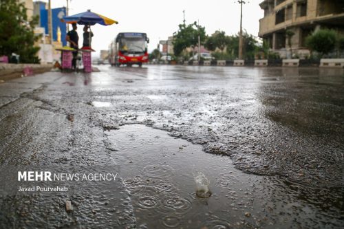 بارش شدید باران در شیراز