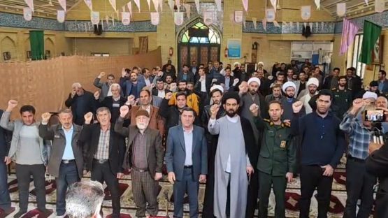 اجتماع مردم سپیدان فارس در یاد روز حماسه ۹ دی