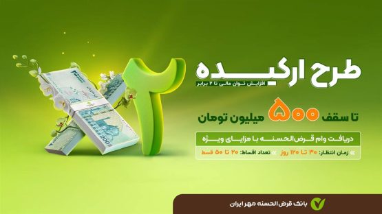 طرح ارکیده، فرصت طلایی؛ وام قرض‌الحسنه تا سقف ۵۰۰ میلیون تومان