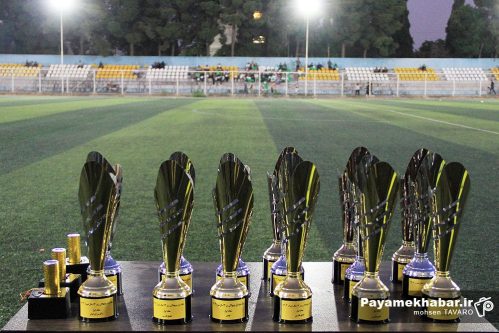مراسم پایانی و جشن قهرمانی رده های فوتبال پایه در شیراز برگزار شد